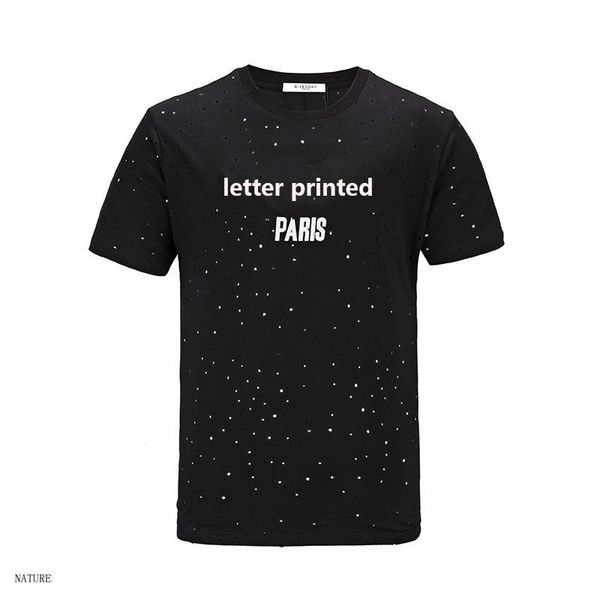 mens summer mens brand shirt men and women short sleeve tees small hole shirt letter printed tees, White;black
mens summer mens brand shirt men and women short sleeve tees small hole shirt letter printed tees, White;black