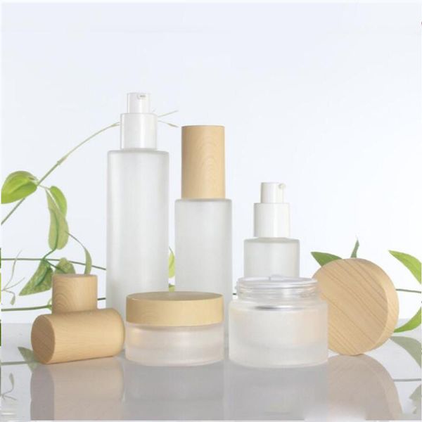 20/30/40/50/60/80/100ml glass cream jar with wooden lids cap frosted glass lotion spray bottle cosmetic container jar xd23162
20/30/40/50/60/80/100ml glass cream jar with wooden lids cap frosted glass lotion spray bottle cosmetic container jar xd23162