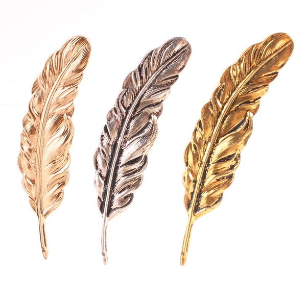 wholesale- new men's brooches fashion vintage punk brand designer metal feather party coctail costume pins accessories for women, Gray
wholesale- new men's brooches fashion vintage punk brand designer metal feather party coctail costume pins accessories for women, Gray
