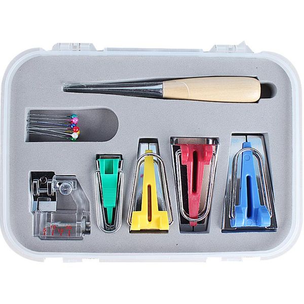 16pcs multifunction fabric bias tape maker set tool fabric sewing quilting bias binding maker diy patchwork quilting tool, Black
16pcs multifunction fabric bias tape maker set tool fabric sewing quilting bias binding maker diy patchwork quilting tool, Black