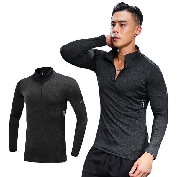 compression quick-drying shirt men's running slim long t-shirt men's gym fitness bodybuilding exercise dark gray sportswear, Black;blue
compression quick-drying shirt men's running slim long t-shirt men's gym fitness bodybuilding exercise dark gray sportswear, Black;blue