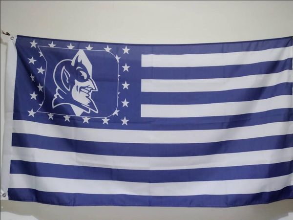 Duke Blue Devils Flag 90 x 150 cm Polyester NCAA Stars And Stripes Outdoor Banner