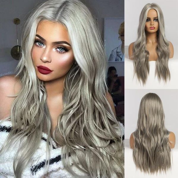 easihair long grey ombre wigs women wavy synthetic wigs afro party cosplay heat resistant natural hair wig, Black
easihair long grey ombre wigs women wavy synthetic wigs afro party cosplay heat resistant natural hair wig, Black