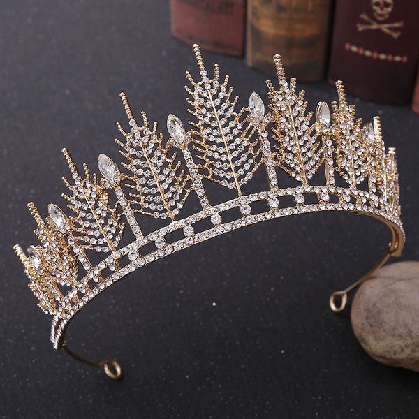 diezi luxury gold silver color bridal tiaras bride crown wedding accessories diadem hair jewelry ornaments women ladies 2020 new, White;golden
diezi luxury gold silver color bridal tiaras bride crown wedding accessories diadem hair jewelry ornaments women ladies 2020 new, White;golden