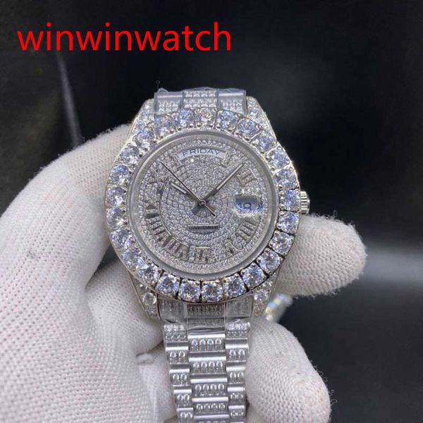luxury prong set watches 43mm silver big diamond mechanical man watch diamond face automatic mechanical stainless steel men's watches, Slivery;brown
luxury prong set watches 43mm silver big diamond mechanical man watch diamond face automatic mechanical stainless steel men's watches, Slivery;brown