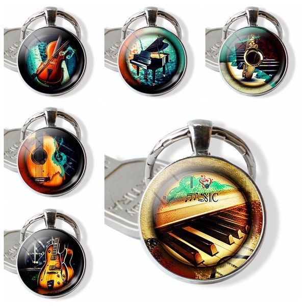 vintage glass dome pendant key chain music and violin & piano pendant keyring art jewelry for women gifts for music teacher, Silver
vintage glass dome pendant key chain music and violin & piano pendant keyring art jewelry for women gifts for music teacher, Silver