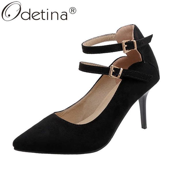odetina women fashion pointed toe stiletto high heel wedding shoes female elegant buckle strap faux suede vintage party shoes, Black
odetina women fashion pointed toe stiletto high heel wedding shoes female elegant buckle strap faux suede vintage party shoes, Black