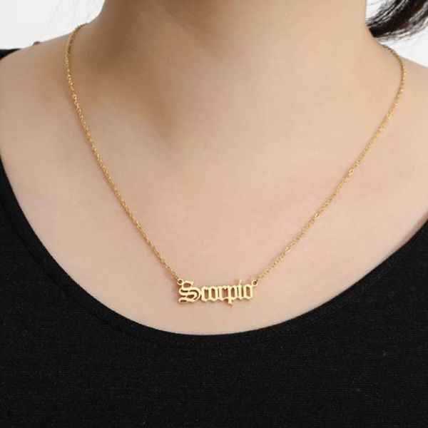 new vintage letter zodiac necklace woman igirl personalized gift friend custom namenecklace gold necklace women jewelry, Silver
new vintage letter zodiac necklace woman igirl personalized gift friend custom namenecklace gold necklace women jewelry, Silver