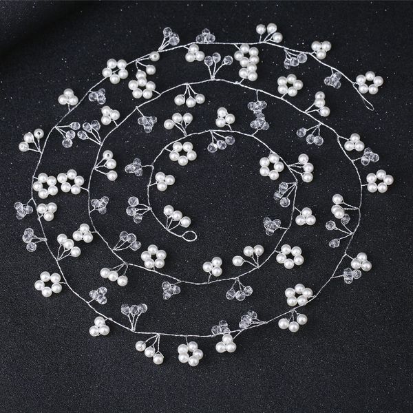 lengthen 1m2 bride manual pearl hair band headwear wedding dress full dress accessories hair band bride decorate, Silver
lengthen 1m2 bride manual pearl hair band headwear wedding dress full dress accessories hair band bride decorate, Silver