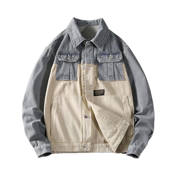 man autumn new casual denim jacket large size jean jacket men's patchwork denim, Black;brown
man autumn new casual denim jacket large size jean jacket men's patchwork denim, Black;brown