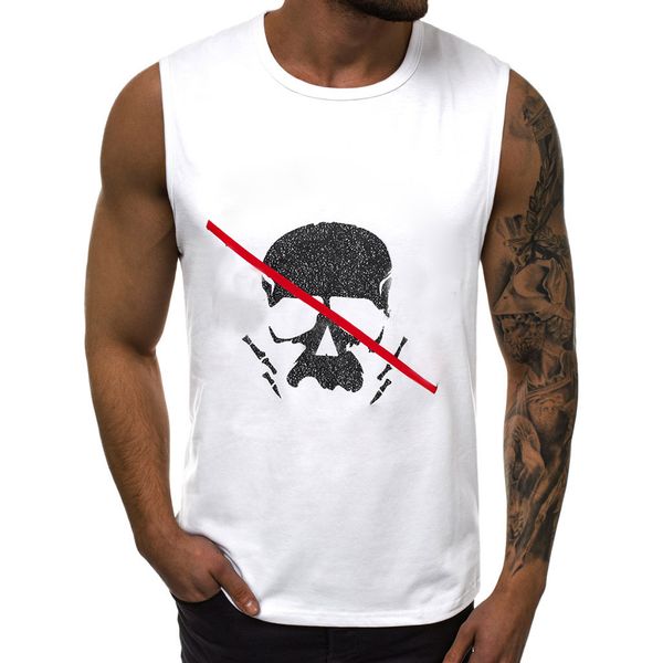 tank men skull printed sports vest striped splice polyester blouse plus size large open-casual forked male vest daily w0717, White;black
tank men skull printed sports vest striped splice polyester blouse plus size large open-casual forked male vest daily w0717, White;black