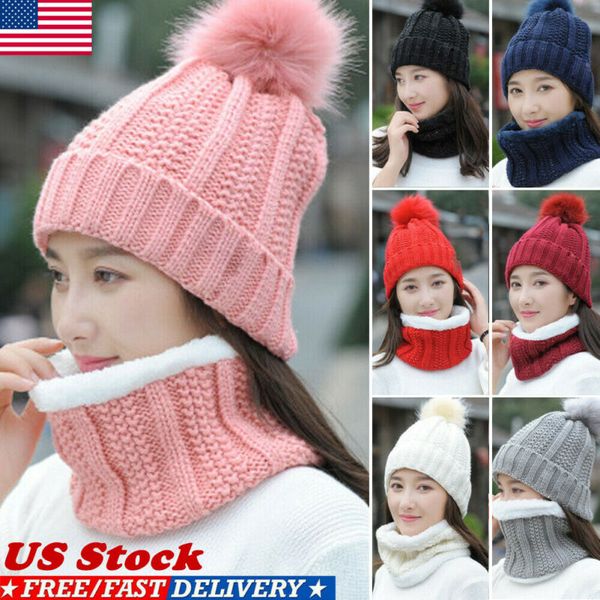 women winter scarf and hat set knitted warm beanie skullcaps knit neck warmer warm hat scarf 2 pcs, Blue;gray
women winter scarf and hat set knitted warm beanie skullcaps knit neck warmer warm hat scarf 2 pcs, Blue;gray