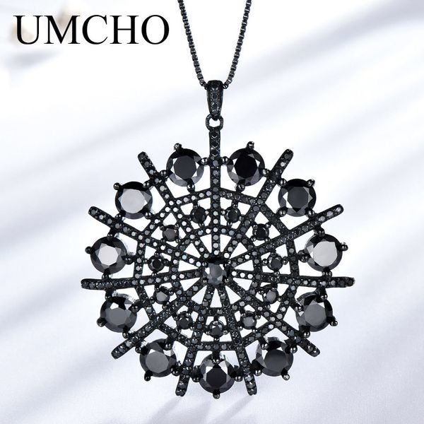 umcho genuine 925 sterling silver jewelry natural gemstone black spinel necklaces & pendants party hyperbole gifts for women t190702
umcho genuine 925 sterling silver jewelry natural gemstone black spinel necklaces & pendants party hyperbole gifts for women t190702