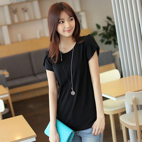 new product 2019 new solid color loose large size shirt round neck short-sleeved women's t-shirt summer shirt clothes clothing, White
new product 2019 new solid color loose large size shirt round neck short-sleeved women's t-shirt summer shirt clothes clothing, White