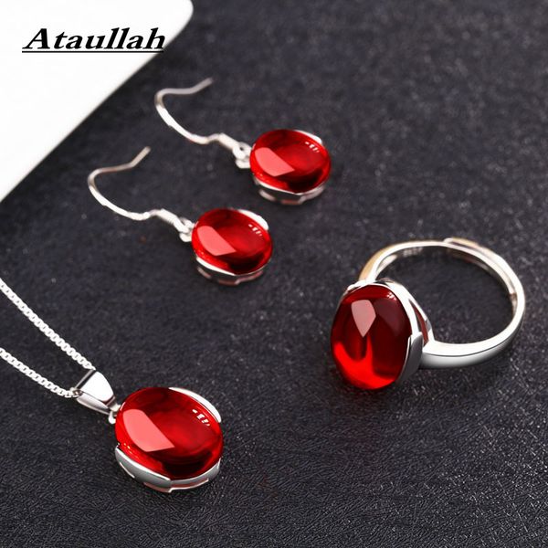 ataullah red corundum jewelry sets silver 925 jewelry women necklace drop earrings ring sw009
ataullah red corundum jewelry sets silver 925 jewelry women necklace drop earrings ring sw009
