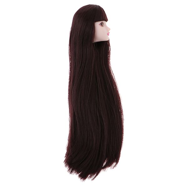 make-up head sculpt with brown straight wig diy supplies for 1/6 bjd, xinyi dolls
make-up head sculpt with brown straight wig diy supplies for 1/6 bjd, xinyi dolls
