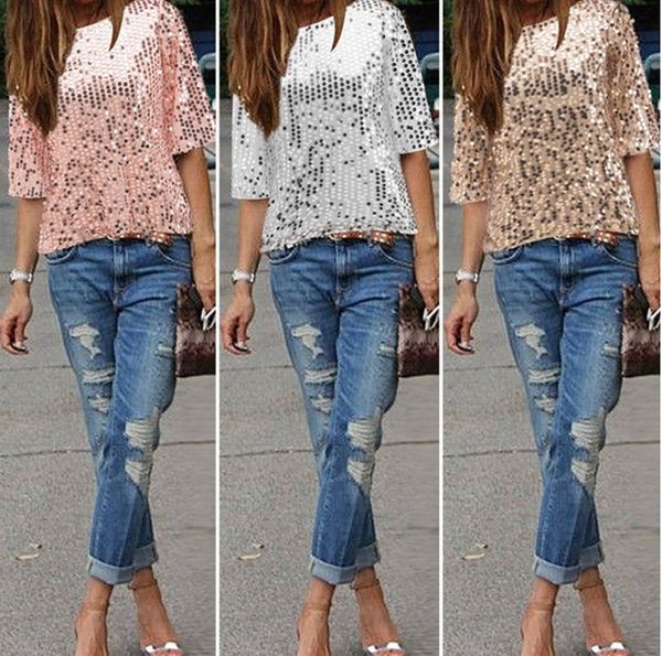 shawl t-shirt shawl sequins sequins t-shirt, White
shawl t-shirt shawl sequins sequins t-shirt, White