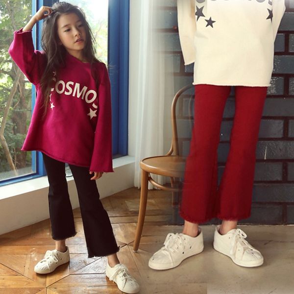 2019 girls slim horn and denim trousers pure cotton medium and large children's feet ground woolen trousers parent-child clothing, Blue
2019 girls slim horn and denim trousers pure cotton medium and large children's feet ground woolen trousers parent-child clothing, Blue