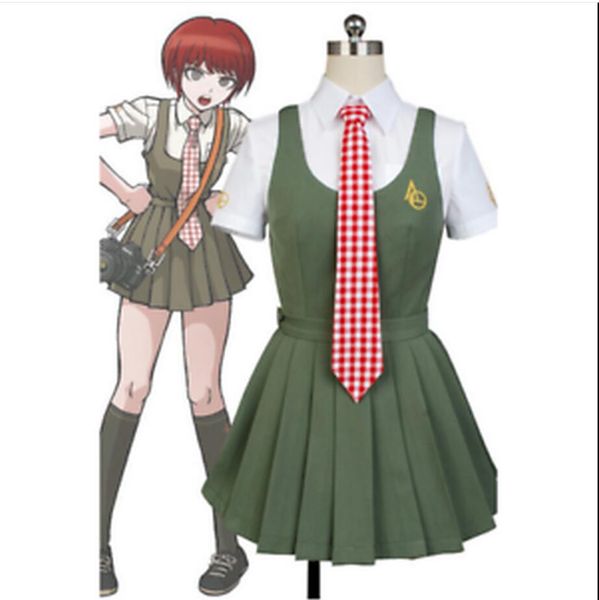 super danganronpa dangan ronpa mahiru koizumi cosplay costume dress suit outfit, Black;red
super danganronpa dangan ronpa mahiru koizumi cosplay costume dress suit outfit, Black;red