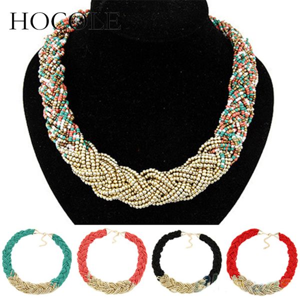 multi-layer collar measle choker necklaces handmade fashion bohemia big braid beads pendant necklace for women wedding jewelry, Silver
multi-layer collar measle choker necklaces handmade fashion bohemia big braid beads pendant necklace for women wedding jewelry, Silver