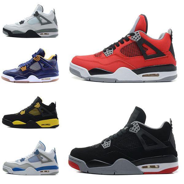 wholesale 4s white cement bred fire red 4 men basketball shoes sneakers sports size 8.0-13 
wholesale 4s white cement bred fire red 4 men basketball shoes sneakers sports size 8.0-13