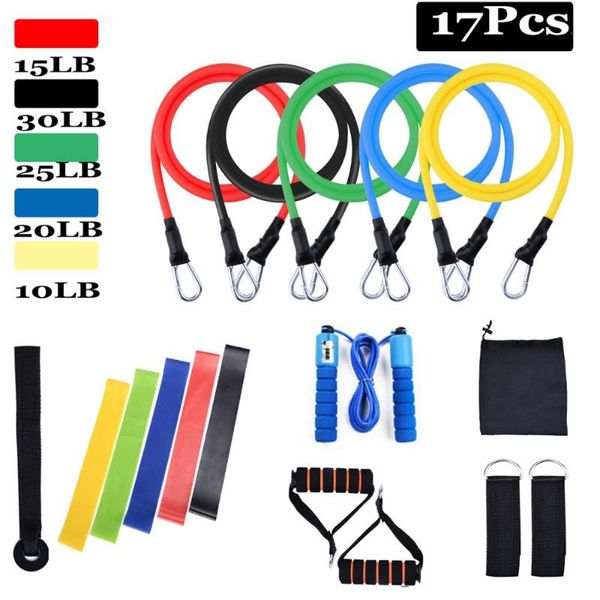 17pcs fitness resistance bands set elastic pull rope bodybuilding resistant resistance bands sport fitness expander equipment
17pcs fitness resistance bands set elastic pull rope bodybuilding resistant resistance bands sport fitness expander equipment