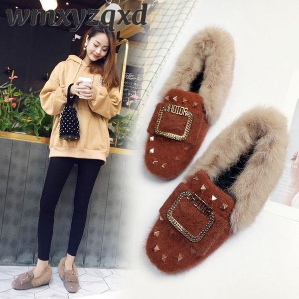 spring and autumn mules fashion metal buckle warm shoes women's furry low heels slippers ladies nonslip shoes size33-44 wmxyzqxd, Black
spring and autumn mules fashion metal buckle warm shoes women's furry low heels slippers ladies nonslip shoes size33-44 wmxyzqxd, Black