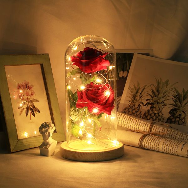 immortality rose glass cover valentine's day party 2 roses romantic preserved fresh flower gift floral decor festival
immortality rose glass cover valentine's day party 2 roses romantic preserved fresh flower gift floral decor festival