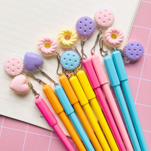 2x cute doughnut biscuit pendant gel pen rollerball pen student stationery 0.5mm black ink
2x cute doughnut biscuit pendant gel pen rollerball pen student stationery 0.5mm black ink