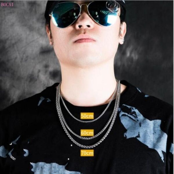 s925 sterling silver necklace for men wheat chain necklace sweater chain retro simple thai silver 2020 new fashion
s925 sterling silver necklace for men wheat chain necklace sweater chain retro simple thai silver 2020 new fashion
