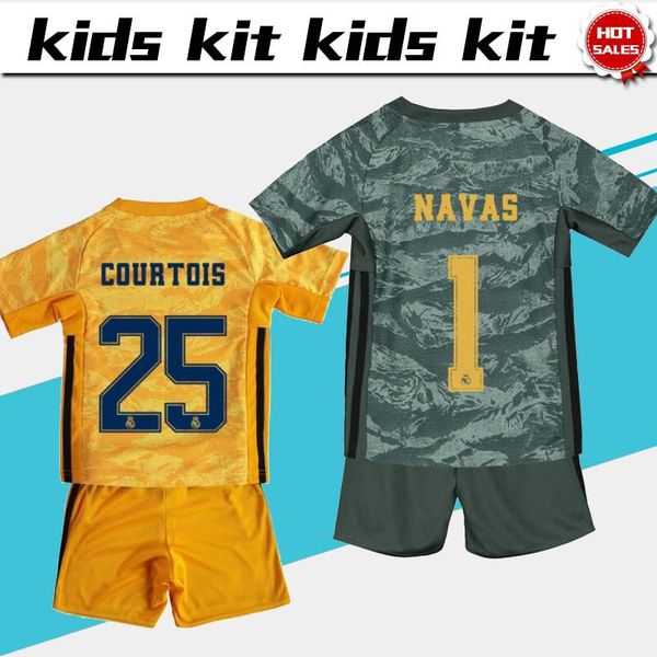 2019 kids kit real madrid goalkeeper boys soccer jerseys 19/20 #1 navas #25 courtois child suit football uniforms customized jersey+shorts, Black
2019 kids kit real madrid goalkeeper boys soccer jerseys 19/20 #1 navas #25 courtois child suit football uniforms customized jersey+shorts, Black