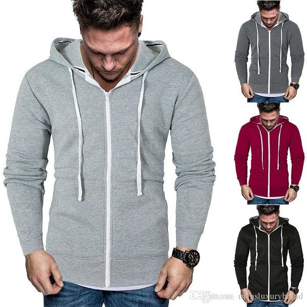 solid color long sleeve mens hooded hoodies autumn winter males casual slim sweatshirts mens hoodies cardigan, Black
solid color long sleeve mens hooded hoodies autumn winter males casual slim sweatshirts mens hoodies cardigan, Black