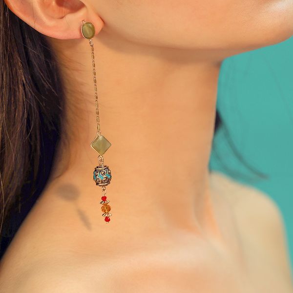 мода bohemian handmade длинные провода уха серег европейских и американских стиле барокко дворец стиль роскошные серьги, Golden 
мода bohemian handmade длинные провода уха серег европейских и американских стиле барокко дворец стиль роскошные серьги, Golden