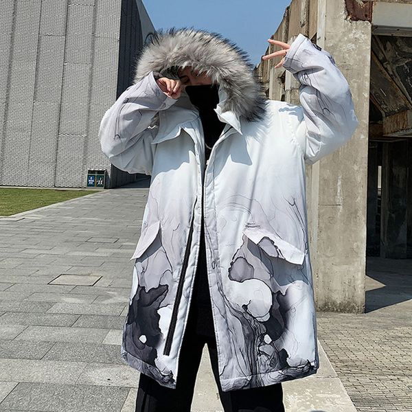 2019 fashion winter new hip hop white jacket men warm coat fashion casual parka thickening fur coat men for winter, Black
2019 fashion winter new hip hop white jacket men warm coat fashion casual parka thickening fur coat men for winter, Black