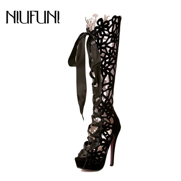 niufuni 2018 hollow transparent boots women open toe high heel cool boots nightclub shoes woman knee-high boot, Black
niufuni 2018 hollow transparent boots women open toe high heel cool boots nightclub shoes woman knee-high boot, Black