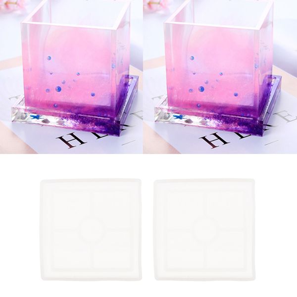 2pcs silicone mold square resin casting mould for diy coaster jewelry making
2pcs silicone mold square resin casting mould for diy coaster jewelry making
