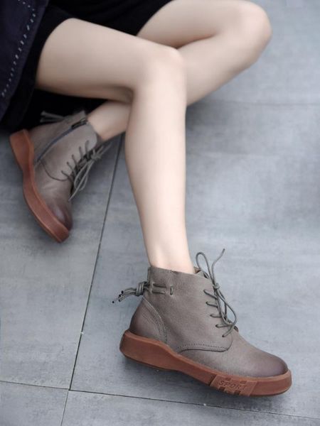 artmu boots women's leather short boots spring autumn single flat bottomed woman's fashion ankle for women, Black
artmu boots women's leather short boots spring autumn single flat bottomed woman's fashion ankle for women, Black
