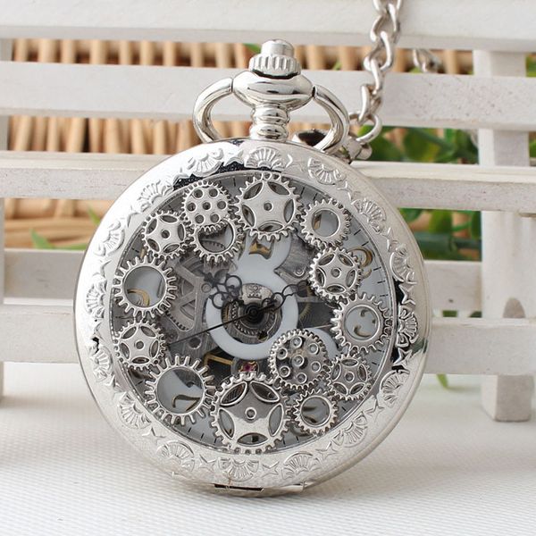 5 colors gear wheel hollow hand winding mechanical pocket watch fob watches men women gift with chain tjx017, Slivery;golden
5 colors gear wheel hollow hand winding mechanical pocket watch fob watches men women gift with chain tjx017, Slivery;golden