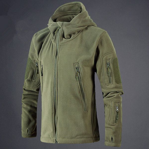 winter polar fleece hunting outdoor men jacket military coat hoodie 3 colors, Black
winter polar fleece hunting outdoor men jacket military coat hoodie 3 colors, Black
