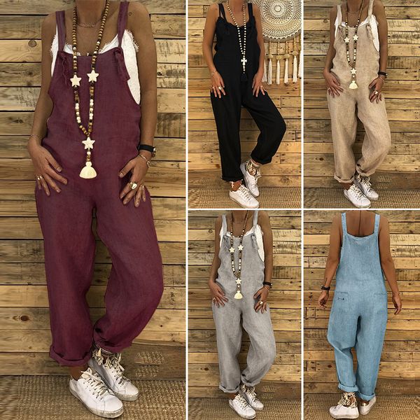 jumpsuit womens rompers for women 2019 summer pantalon women overalls vintage cotton playsuit female harem pants plus size rompers, Black;white
jumpsuit womens rompers for women 2019 summer pantalon women overalls vintage cotton playsuit female harem pants plus size rompers, Black;white