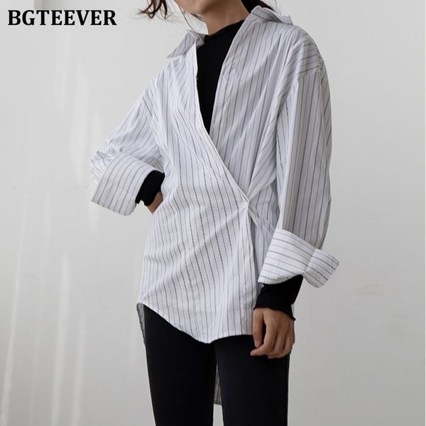 women's blouses & shirts bgteever casual special button women turn-down collar white femme striped female 2021 spring summer
women's blouses & shirts bgteever casual special button women turn-down collar white femme striped female 2021 spring summer