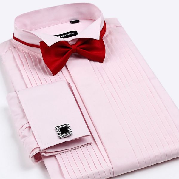 men's french cuff tuxedo shirt solid color wing tip collar shirt men long sleeve dress shirts formal wedding bridegroom shirt, White;black
men's french cuff tuxedo shirt solid color wing tip collar shirt men long sleeve dress shirts formal wedding bridegroom shirt, White;black