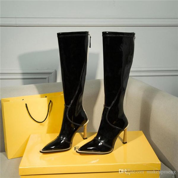 2019fendi genuine leather ff frame high boots selleria knee high heel boots in black with original box, Blue;gray
2019fendi genuine leather ff frame high boots selleria knee high heel boots in black with original box, Blue;gray