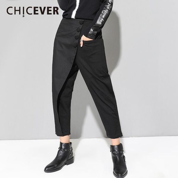 chicever spring casual female pant irregular patchwork slim elastic waist ankle-length fashion women harem pants 2019 new tide, Black;white
chicever spring casual female pant irregular patchwork slim elastic waist ankle-length fashion women harem pants 2019 new tide, Black;white