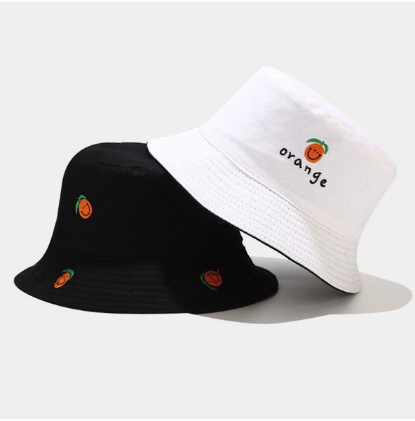 two side reversible fruit orange bucket hat summer women cotton cap girls outdoor fashion beach bob sun female panama hat 
two side reversible fruit orange bucket hat summer women cotton cap girls outdoor fashion beach bob sun female panama hat