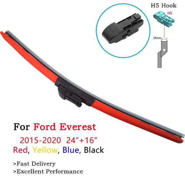 2pcs colorful windscreen car wiper blades for everest 2015-2020 24"&16" fit h5 push button arm red yellow frameless wipers
2pcs colorful windscreen car wiper blades for everest 2015-2020 24"&16" fit h5 push button arm red yellow frameless wipers