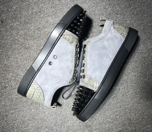 junior spikes orlato man red bottom sneakers restoring ancient ways denim lurex leisure flats luxury women casual walking shoes, Black
junior spikes orlato man red bottom sneakers restoring ancient ways denim lurex leisure flats luxury women casual walking shoes, Black