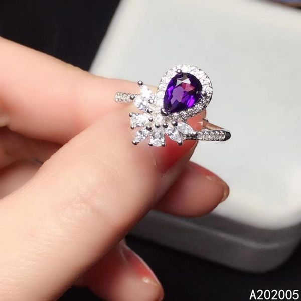 kjjeaxcmy fine jewelry 925 sterling silver inlaid amethyst gemstone new female adjustable ring elegant selling, Golden;silver
kjjeaxcmy fine jewelry 925 sterling silver inlaid amethyst gemstone new female adjustable ring elegant selling, Golden;silver