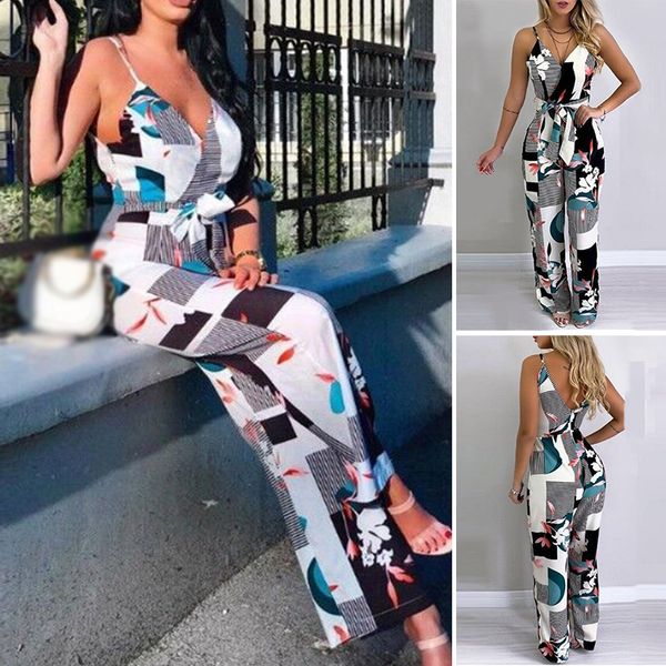 women's jumpsuit ladies slim fit casual stylish beach summer holiday v neck, Black;white
women's jumpsuit ladies slim fit casual stylish beach summer holiday v neck, Black;white