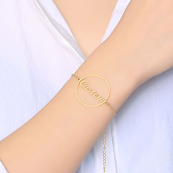 custom name bracelet personalized circle chain name bracelet bridesmaid gift keepsake jewelry personalized gift dropship support, Golden;silver
custom name bracelet personalized circle chain name bracelet bridesmaid gift keepsake jewelry personalized gift dropship support, Golden;silver